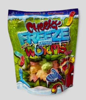 FREEZE Cheeky Monkey Freeze Dried Sour Worms – 56g (2 oz)