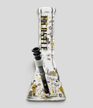 Castle Glassworks Kitty Cat Beaker Bong 12 inch 9mm thick glass