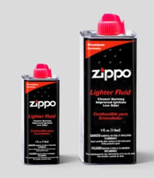 Zippo Premium Lighter Fluid 4 oz and 12 oz cans