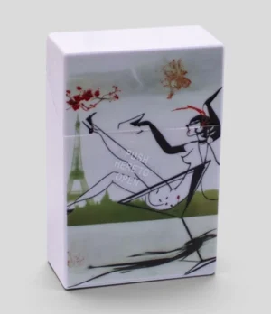 Plastic Pop-Top Cigarette Case for 20 85mm cigarettes