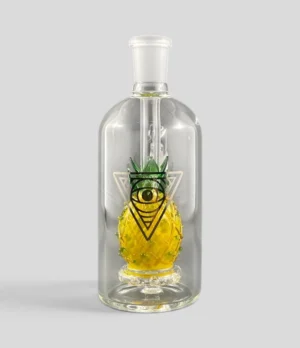 Red Eye Glass Pineapple Ash Catcher 14mm 45 degree